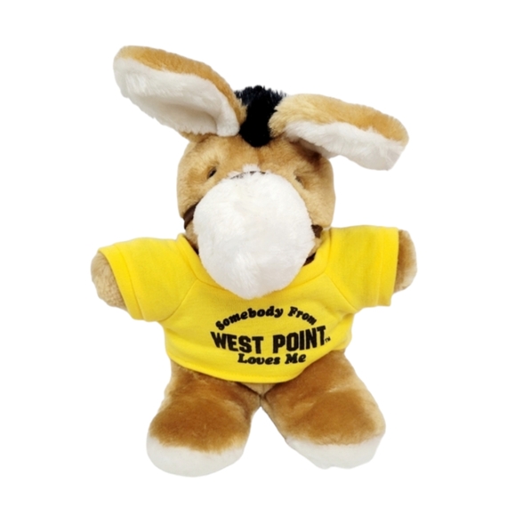 Plush Horse Wearing Shirt Saying Somebody From West Point Loves Me - Picture 2 of 9